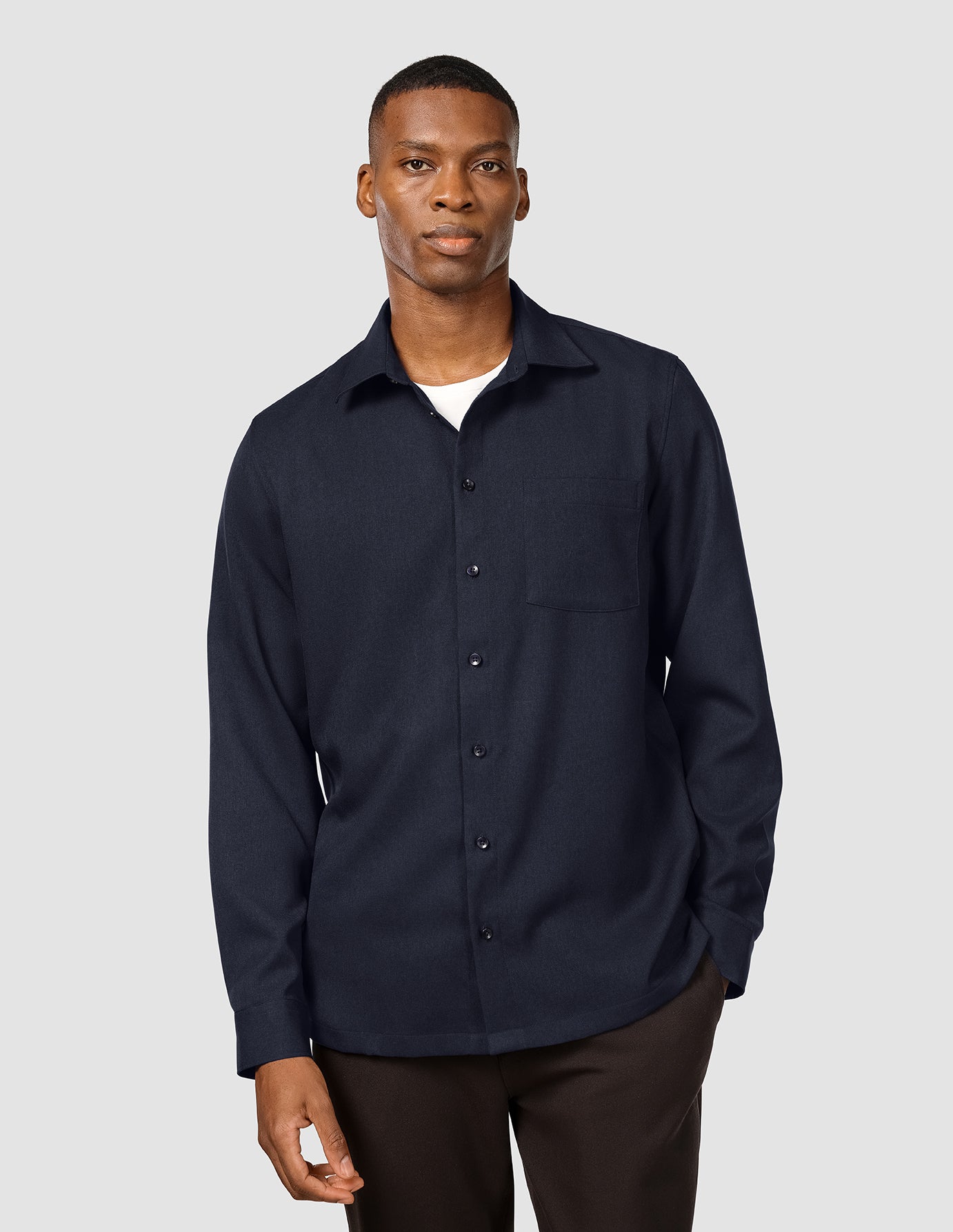 Effortless Shirt Dark Navy